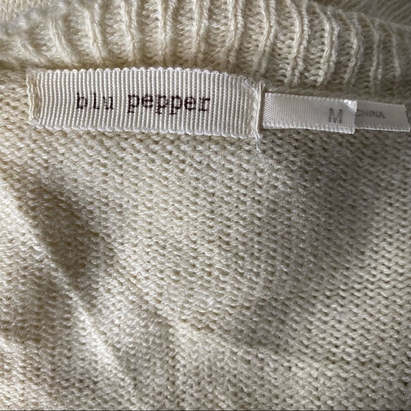Blu Pepper Crochet Knit Sweater - Picture 10 of 11
